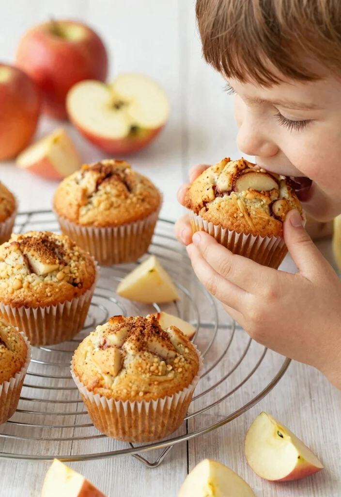 18 Easy Baking Recipes for Kids to Make at Home - 5. Delightful Apple Cinnamon Muffins 1