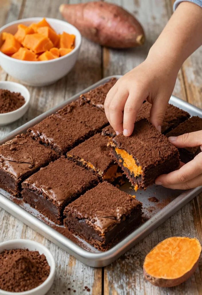 18 Easy Baking Recipes for Kids to Make at Home - 8. Sweet Potato Brownies 1