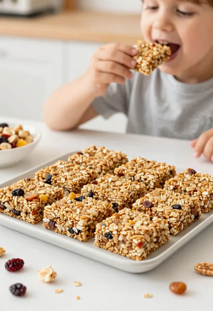 18 Easy Baking Recipes for Kids to Make at Home - 9. Chewy Granola Bars 1