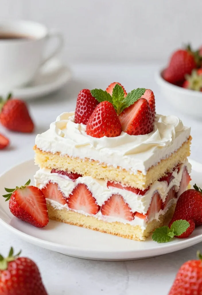 18 Easy Eggless Cake Recipes Anyone Can Bake - 11. Strawberry Shortcake Eggless Cake 1