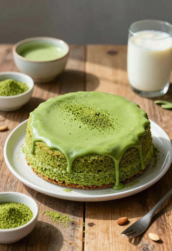 18 Easy Eggless Cake Recipes Anyone Can Bake - 12. Matcha Eggless Cake 1