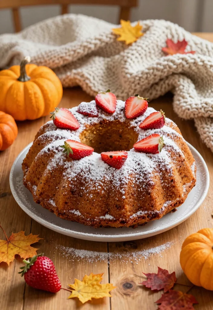 18 Fresh Strawberry Bundt Cake Recipes Soft and Sweet - 9. Strawberry Spice Bundt Cake 1