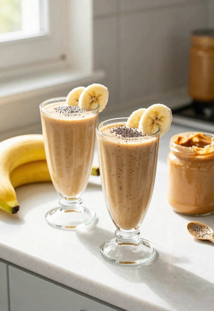 18 Fun Kids Baking Recipes for Family Time - 13. Peanut Butter Banana Smoothies 1