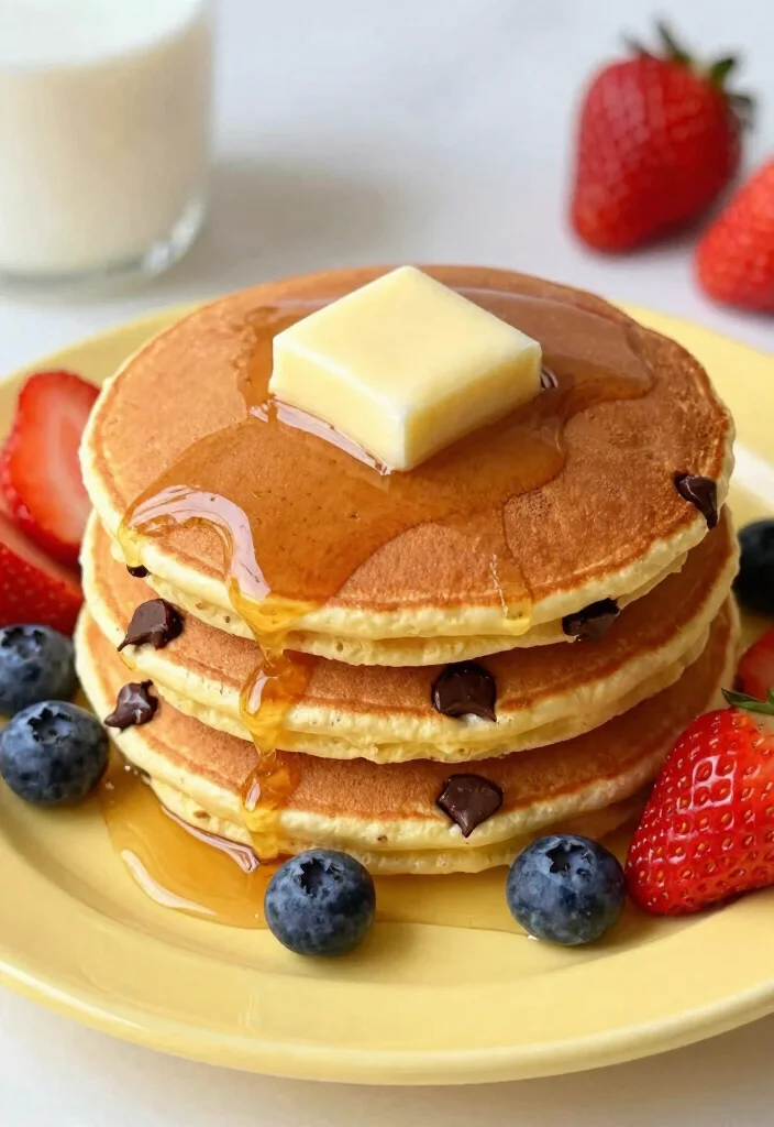 18 Fun Kids Baking Recipes for Family Time - 14. Chocolate Chip Pancakes 1