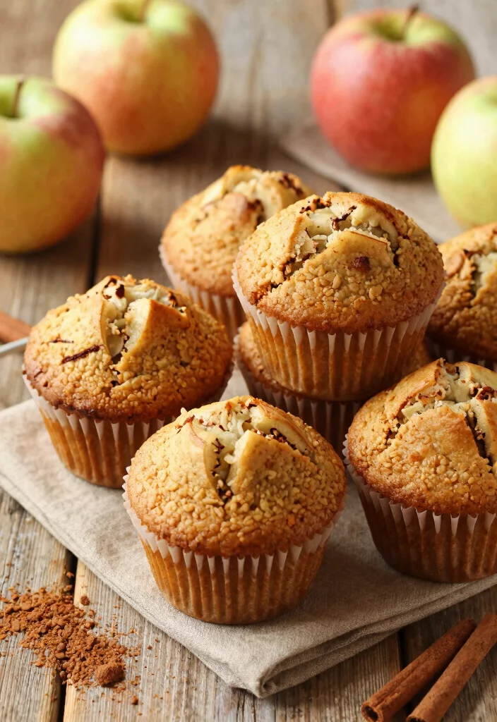 18 Fun Kids Baking Recipes for Family Time - 5. Whole Wheat Apple Muffins 1