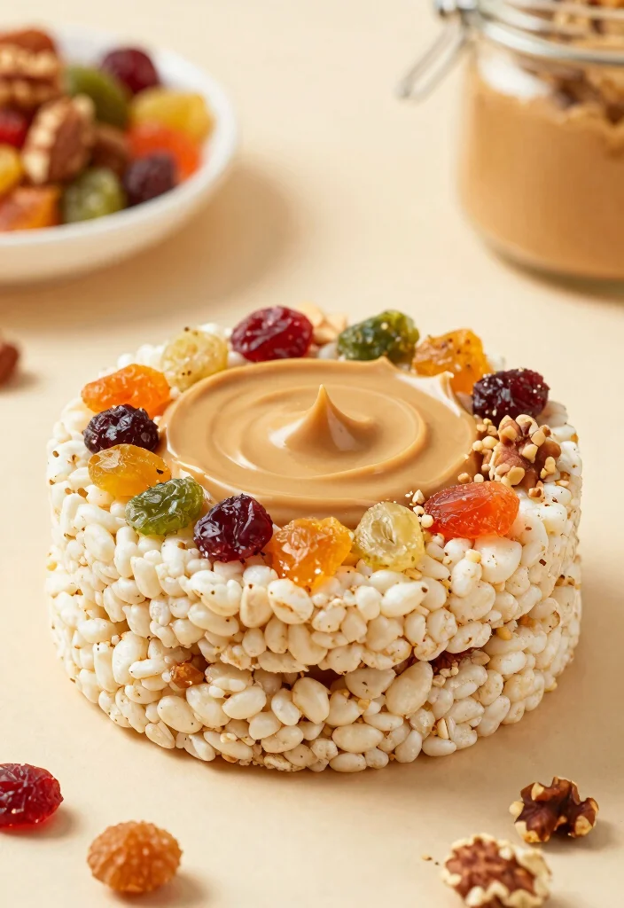 18 Healthy Rice Cake Recipes for Snacks and Light Meals - 18. Fruit and Nut Medley Rice Cake 1