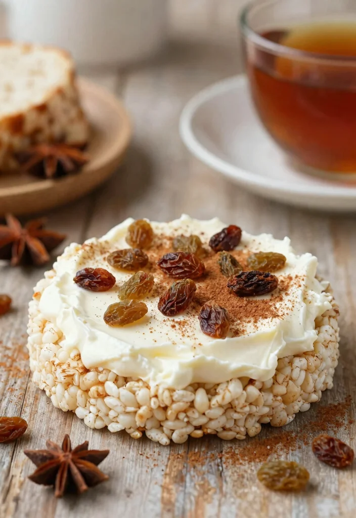 18 Healthy Rice Cake Recipes for Snacks and Light Meals - 8. Cinnamon Raisin Delight 1