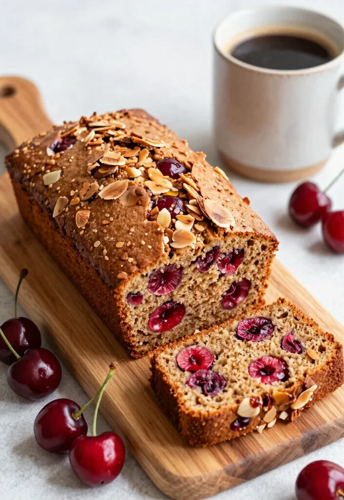 18 Irresistible Gluten-Free Cinnamon Coffee Cake Recipes With Crumb Topping - 10. Cherry Almond Cinnamon Coffee Cake 1