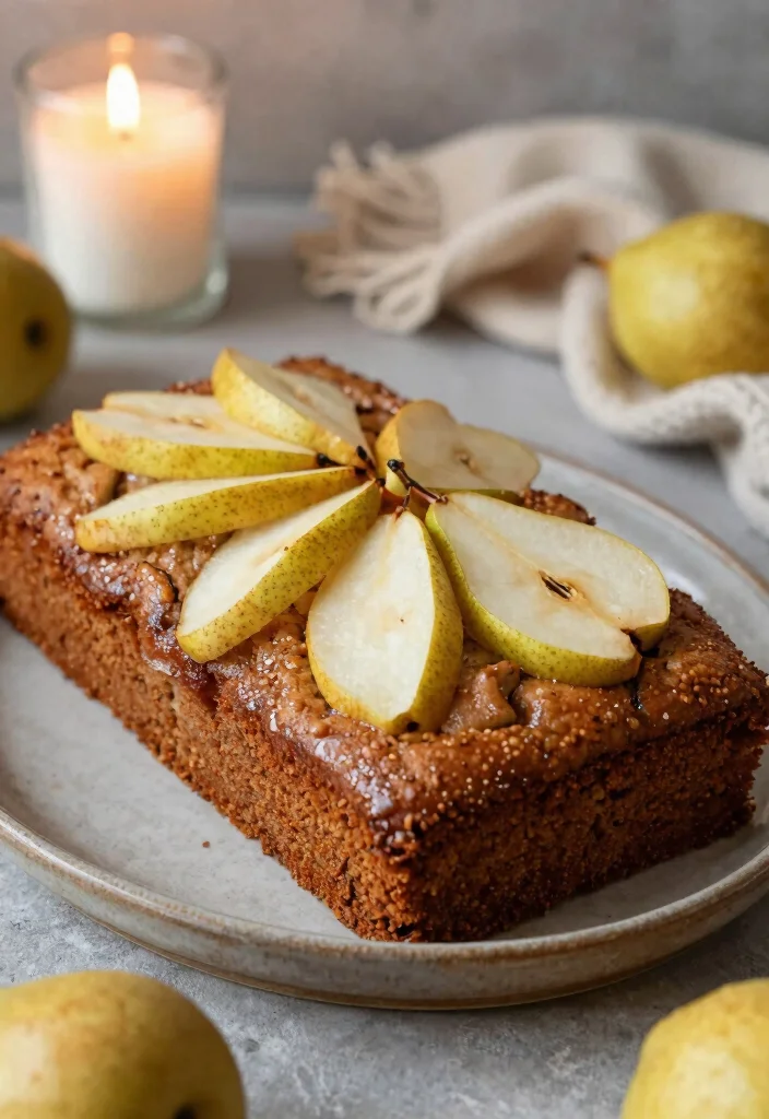 18 Irresistible Gluten-Free Cinnamon Coffee Cake Recipes With Crumb Topping - 14. Spiced Pear Cinnamon Coffee Cake 1
