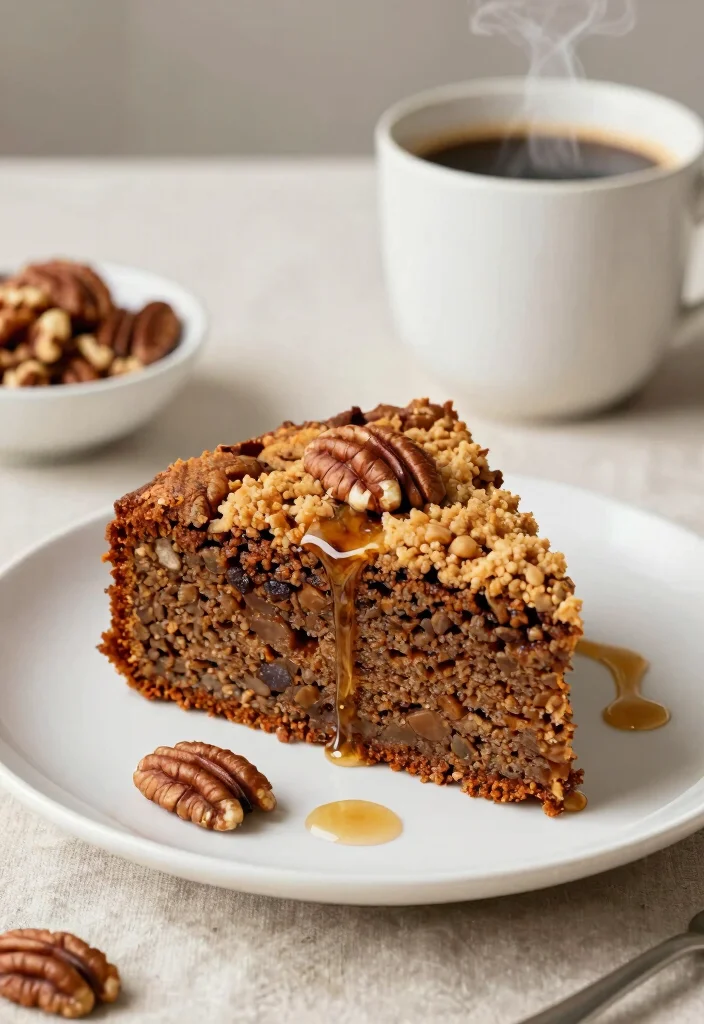 18 Irresistible Gluten-Free Cinnamon Coffee Cake Recipes With Crumb Topping - 2. Maple Pecan Cinnamon Coffee Cake 1