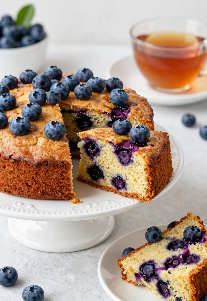 18 Irresistible Gluten-Free Cinnamon Coffee Cake Recipes With Crumb Topping - 4. Blueberry Cinnamon Coffee Cake 1