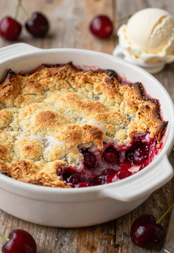 18 Jiffy Baking Mix Recipes for Quick and Easy Desserts - 17. Cherry Jiffy Mix Cobbler 1