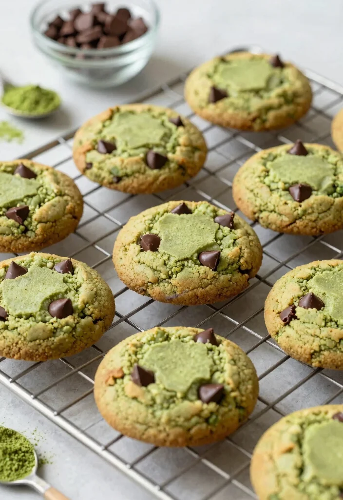 18 Matcha Baking Recipes for Green Tea Lovers - 1. Matcha Chocolate Chip Cookies 1