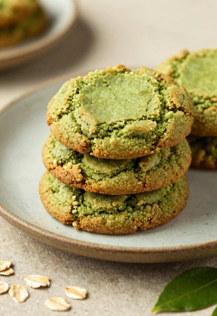 18 Matcha Baking Recipes for Green Tea Lovers - 17. Matcha Oatmeal Cookies 1