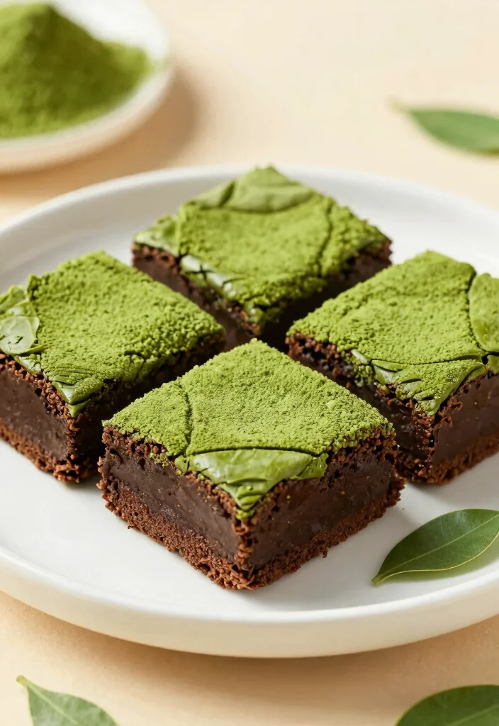 18 Matcha Baking Recipes for Green Tea Lovers - 5. Matcha Brownies 1