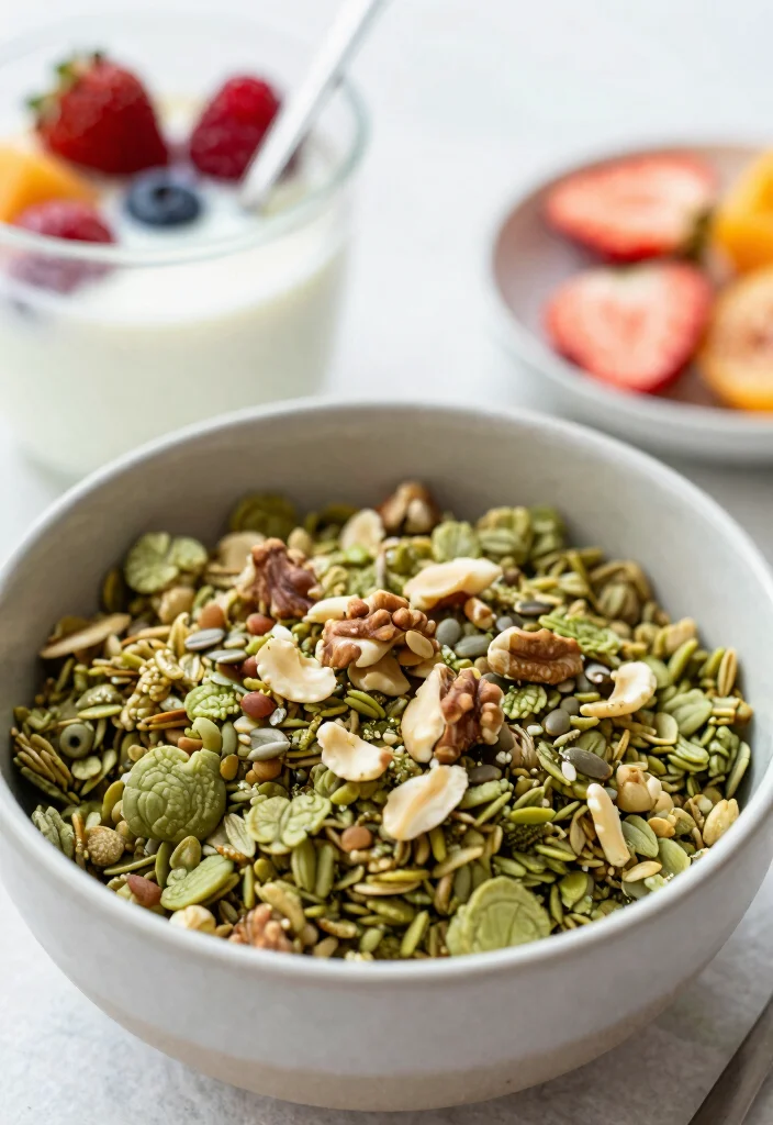 18 Matcha Baking Recipes for Green Tea Lovers - 8. Matcha Granola 1