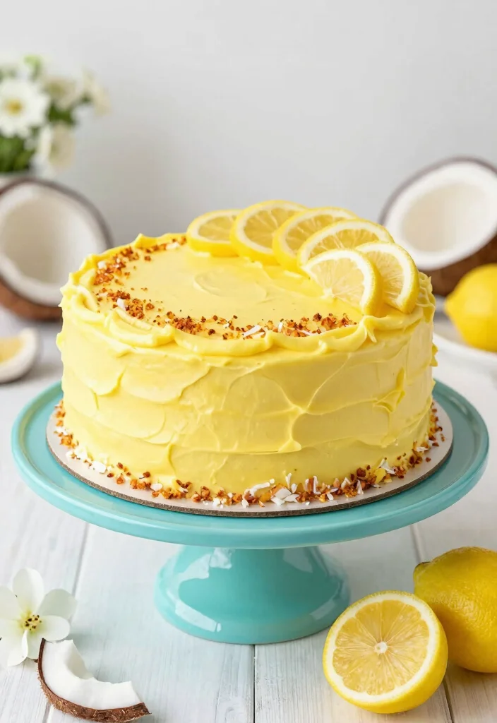 18 Moist Coconut Cake Recipes Perfect for Any Occasion - 2. Lemon Coconut Layer Cake 1