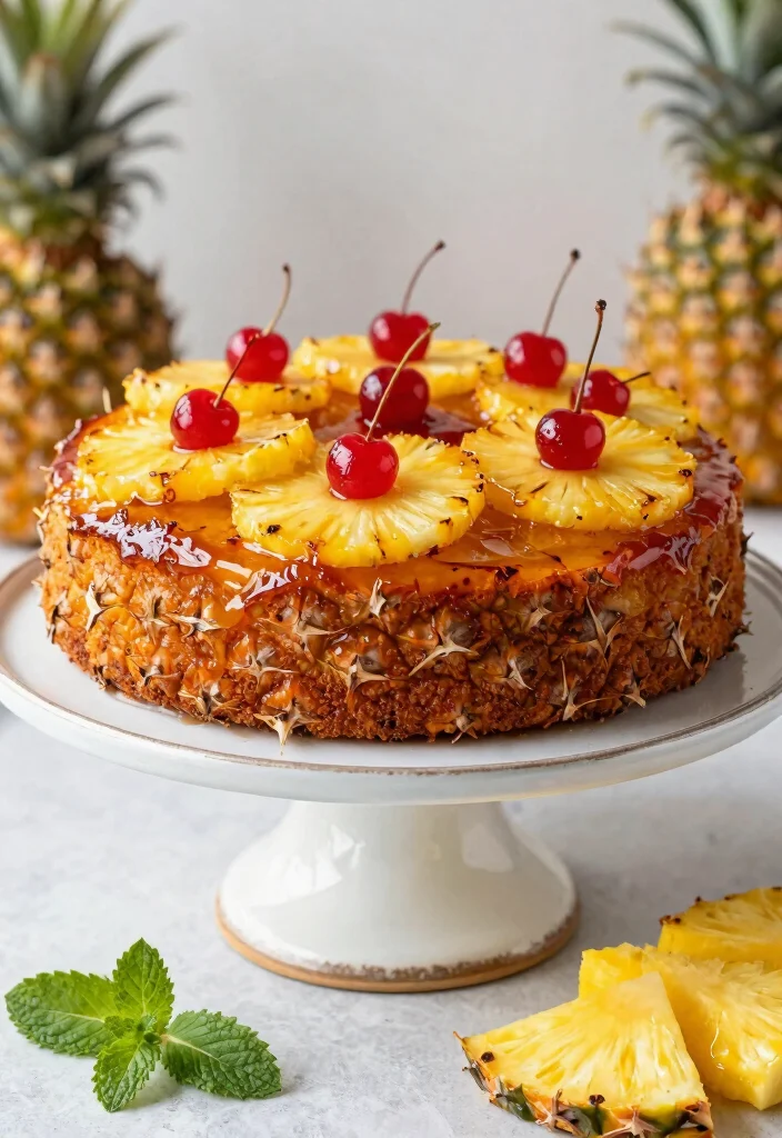 18 Moist Coconut Cake Recipes Perfect for Any Occasion - 4. Coconut Pineapple Upside-Down Cake 1