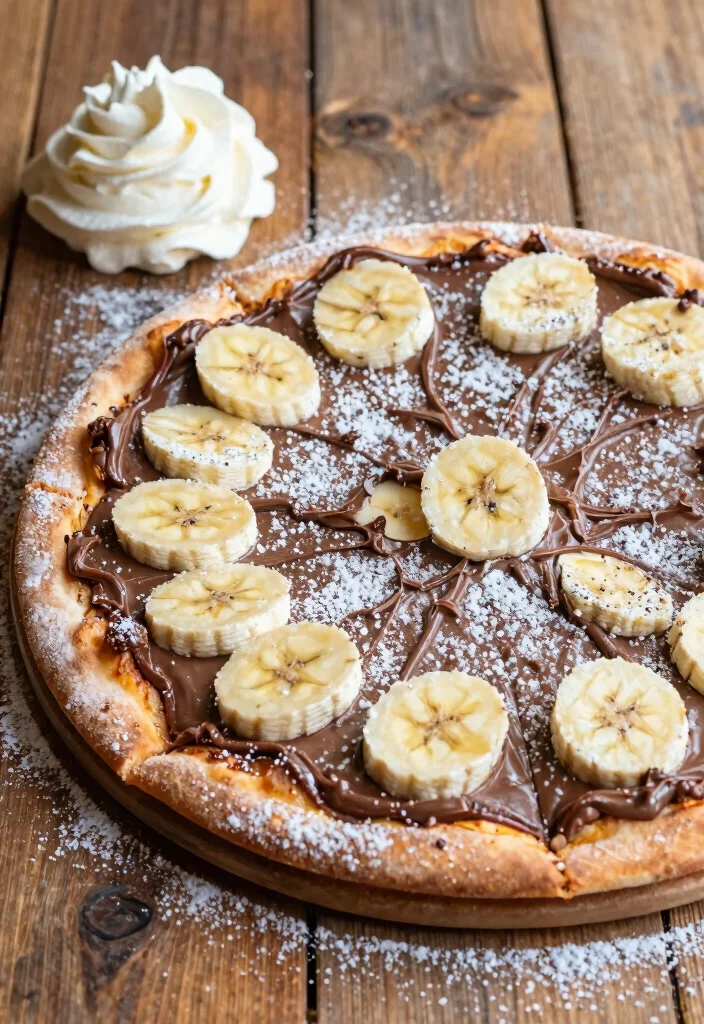 18 Pizza Stone Baking Recipes for Crispy Homemade Results - 18. Nutella and Banana Dessert Pizza 1