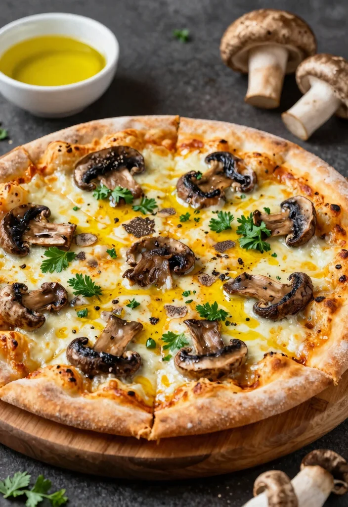 18 Pizza Stone Baking Recipes for Crispy Homemade Results - 9. Truffle Mushroom Pizza 1