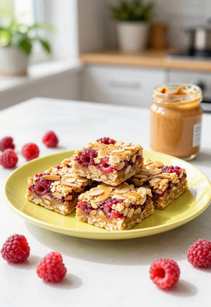 18 Protein Baking Recipes for Healthy Snacking - 17. Raspberry Almond Protein Bars 1