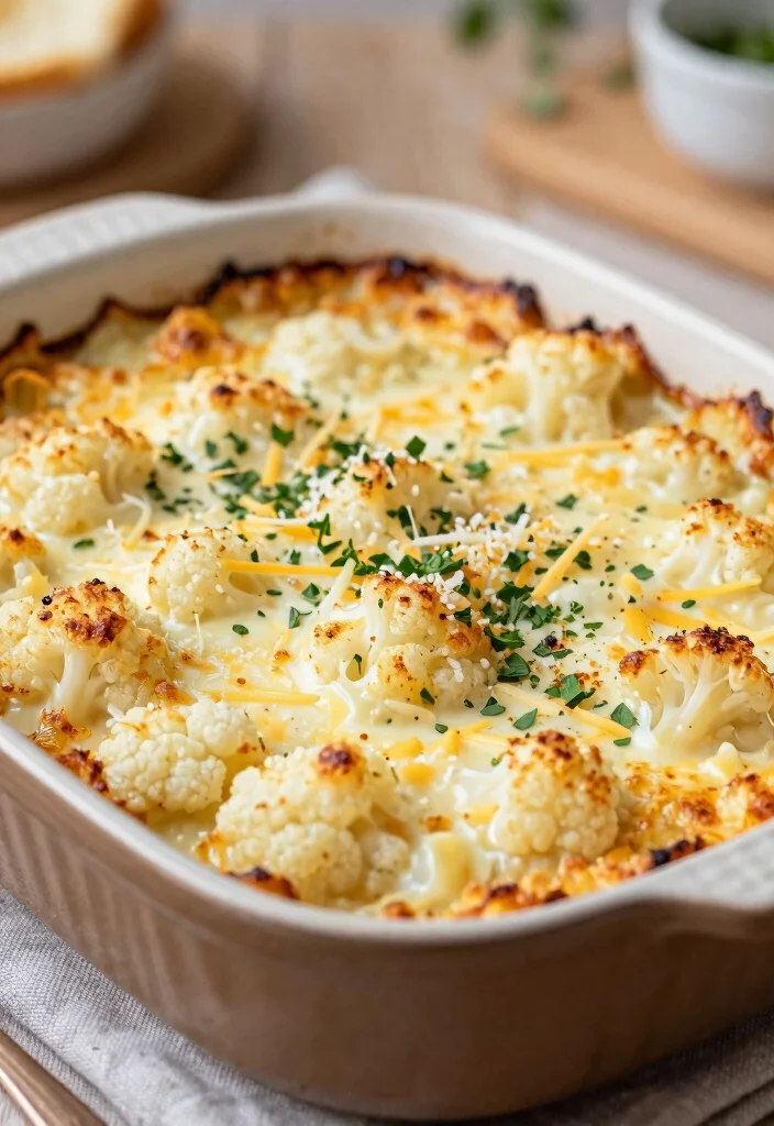18 Savory Baking Recipes for Breakfast, Lunch, or Dinner - 12. Gluten-Free Cheesy Cauliflower Casserole 1