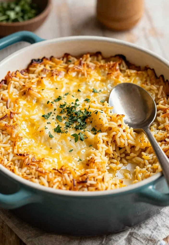 18 Savory Baking Recipes for Breakfast, Lunch, or Dinner - 16. Savory Rice and Cheese Casserole 1