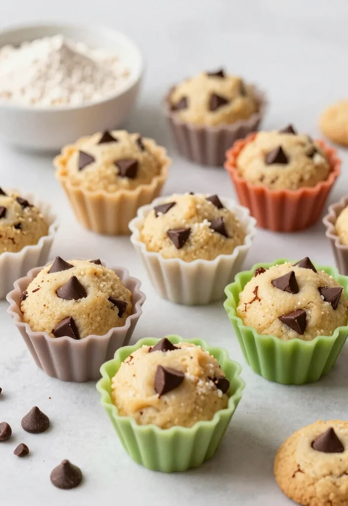 18 Silicone Baking Molds Recipes for Fun Homemade Desserts - 13. Chocolate Chip Cookie Dough Bites 1