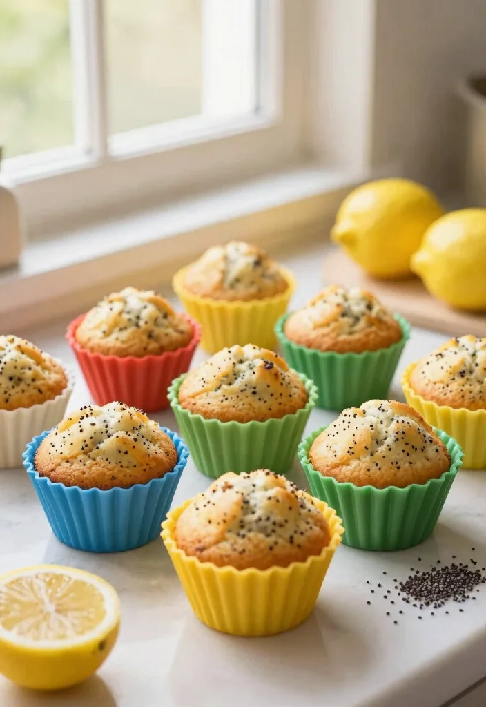 18 Silicone Baking Molds Recipes for Fun Homemade Desserts - 3. Lemon Poppy Seed Muffins 1