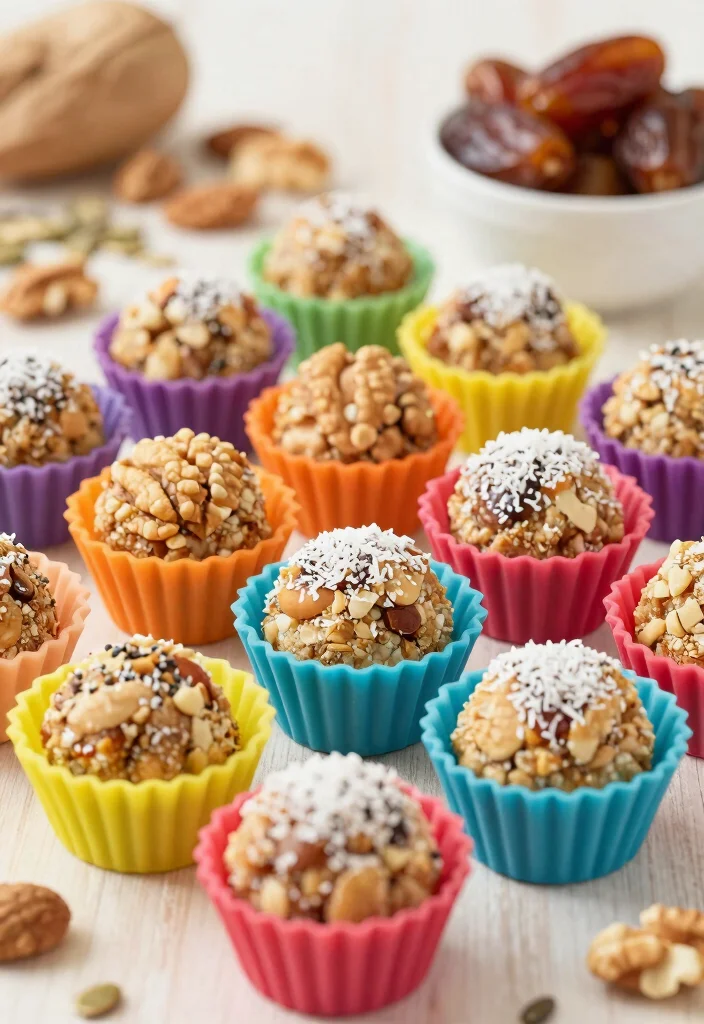 18 Silicone Baking Molds Recipes for Fun Homemade Desserts - 7. Nutty Energy Bites 1