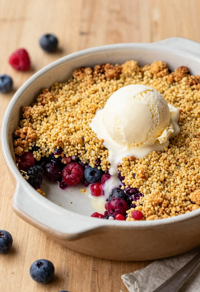 18 Simple Millet Baking Recipes for Healthy Treats - 18. Millet Berry Crumble 1