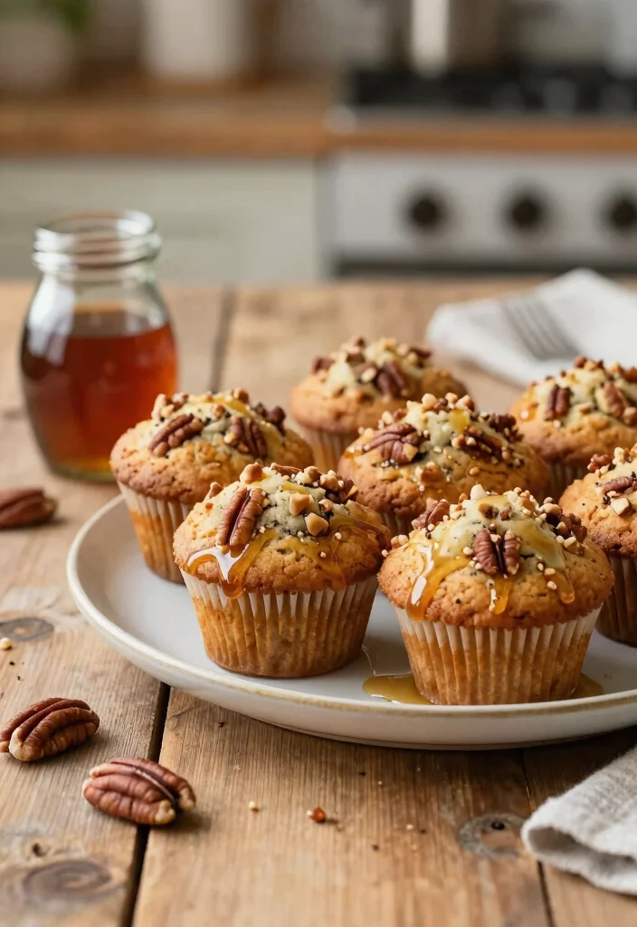 18 Soft Coffee Cake Muffin Recipes for Breakfast or Brunch - 9. Maple Pecan Muffins 1