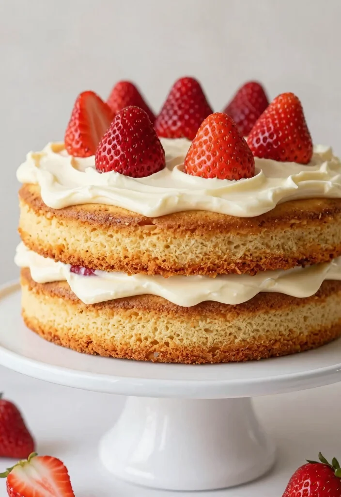 18 Sweet Strawberry Cake Recipes Made From Scratch - 1. Classic Gluten-Free Strawberry Cake 1