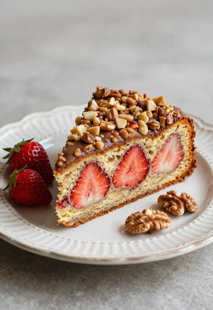 18 Sweet Strawberry Cake Recipes Made From Scratch - 16. Strawberry Nut Cake 1
