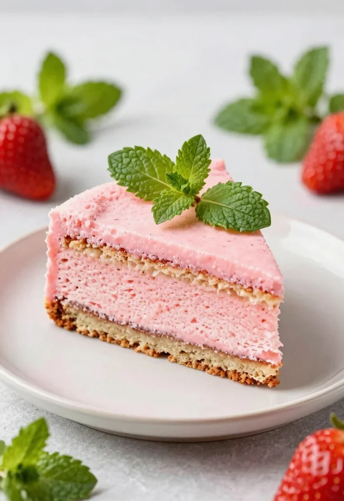 18 Sweet Strawberry Cake Recipes Made From Scratch - 8. Strawberry Mint Cake 1