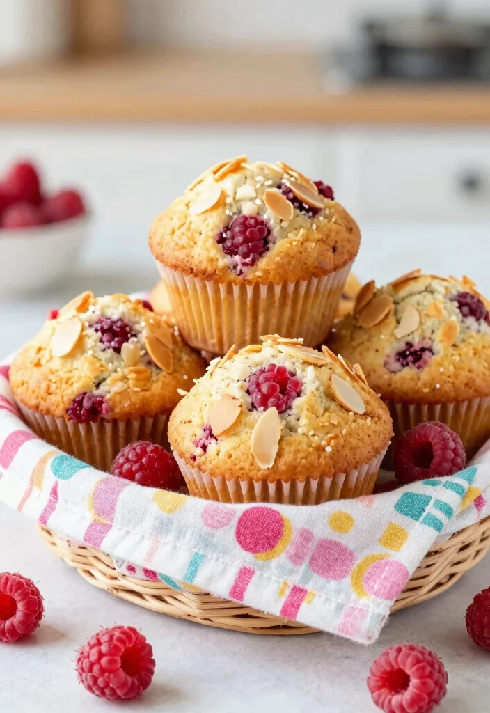 18 Tasty Baking Recipes That Never Disappoint - 14. Raspberry Almond Muffins 1
