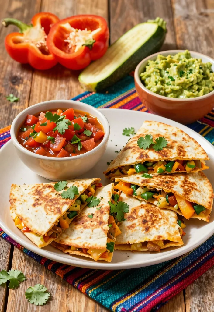 18 Vegetarian Recipes for Picky Eaters That Are Easy and Tasty - 1. Cheesy Veggie Quesadillas 1