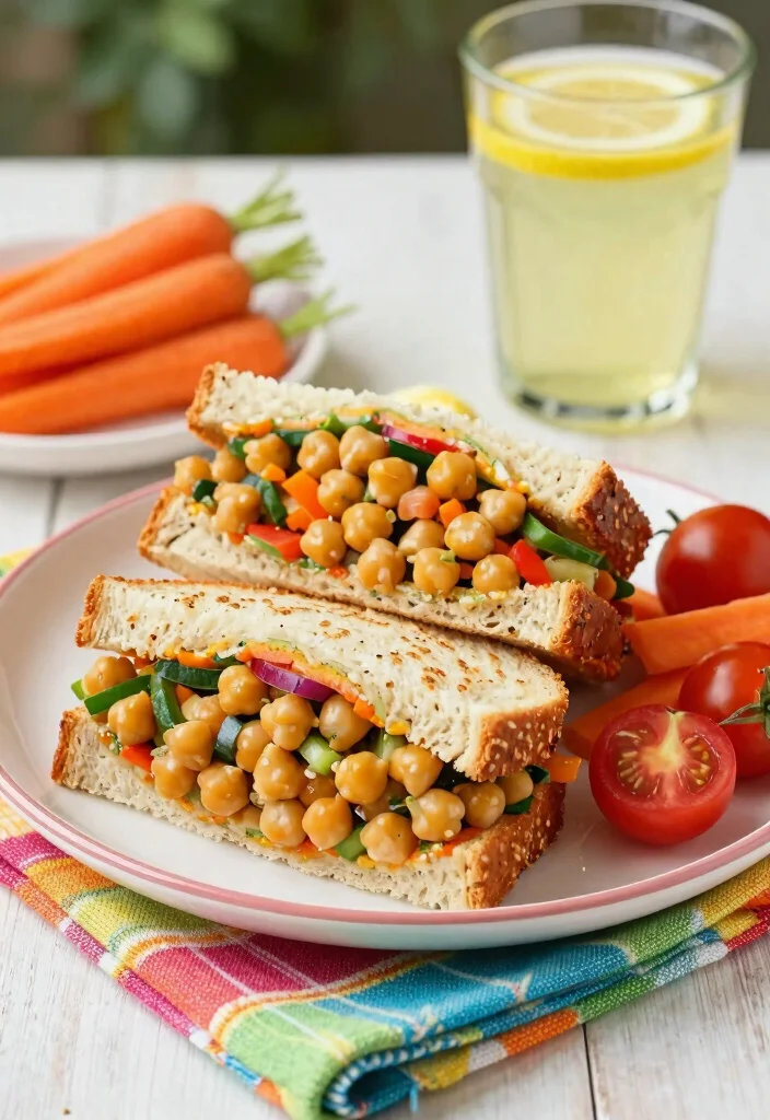18 Vegetarian Recipes for Picky Eaters That Are Easy and Tasty - 12. Chickpea Salad Sandwiches 1