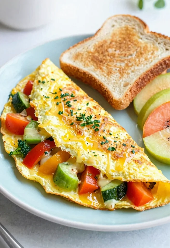 18 Vegetarian Recipes for Picky Eaters That Are Easy and Tasty - 17. Veggie Omelets 1