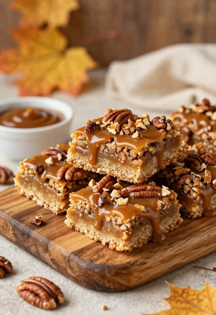 19 Autumn Baking Recipes Full of Warm Seasonal Flavors - 6. Caramel Pecan Pie Bars 1