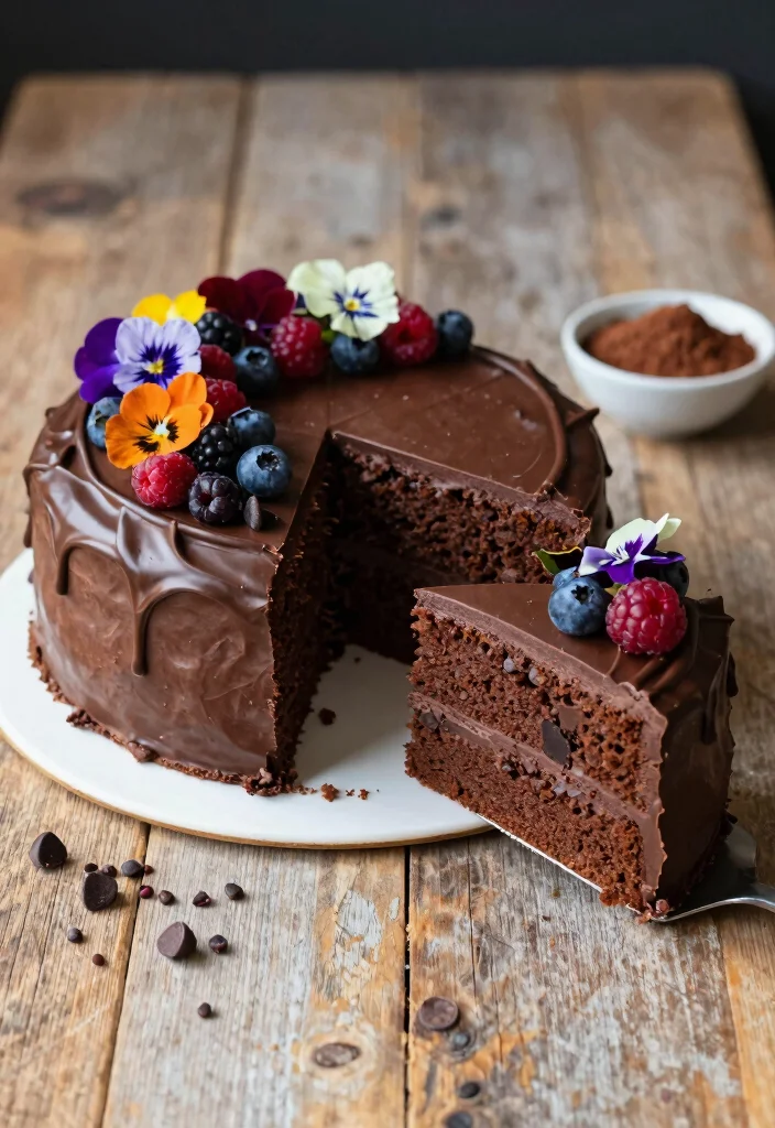 19 Eggless Baking Recipes That Are Soft and Fluffy - 1. Fluffy Vegan Chocolate Cake 1