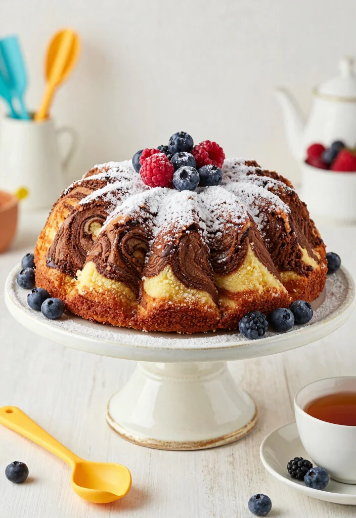 19 Eggless Baking Recipes That Are Soft and Fluffy - 5. Vegan Marble Cake 1