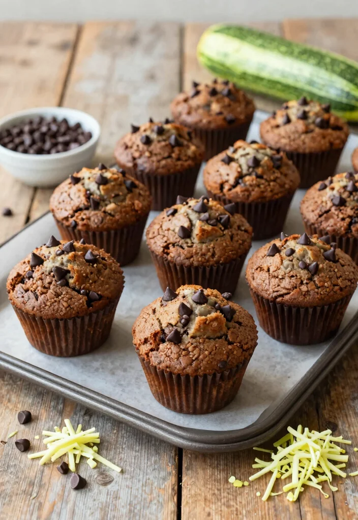 19 Healthy Low-Calorie Baking Recipes You Can Enjoy Guilt-Free - 4. Zucchini Chocolate Chip Muffins 1