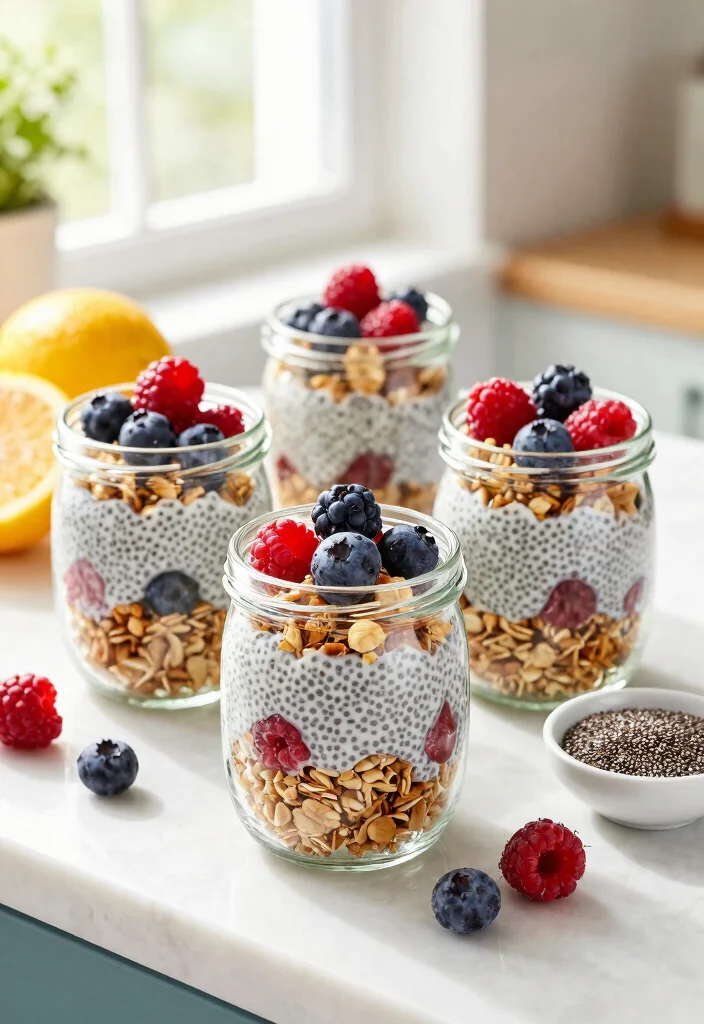 19 Healthy Low-Calorie Baking Recipes You Can Enjoy Guilt-Free - 9. Chia Pudding Parfaits 1