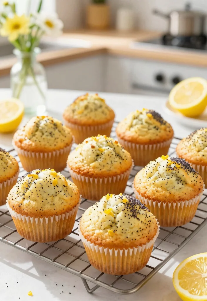 19 Lemon Baking Recipes with Bright Citrus Flavor - 4. Lemon Poppy Seed Muffins 1
