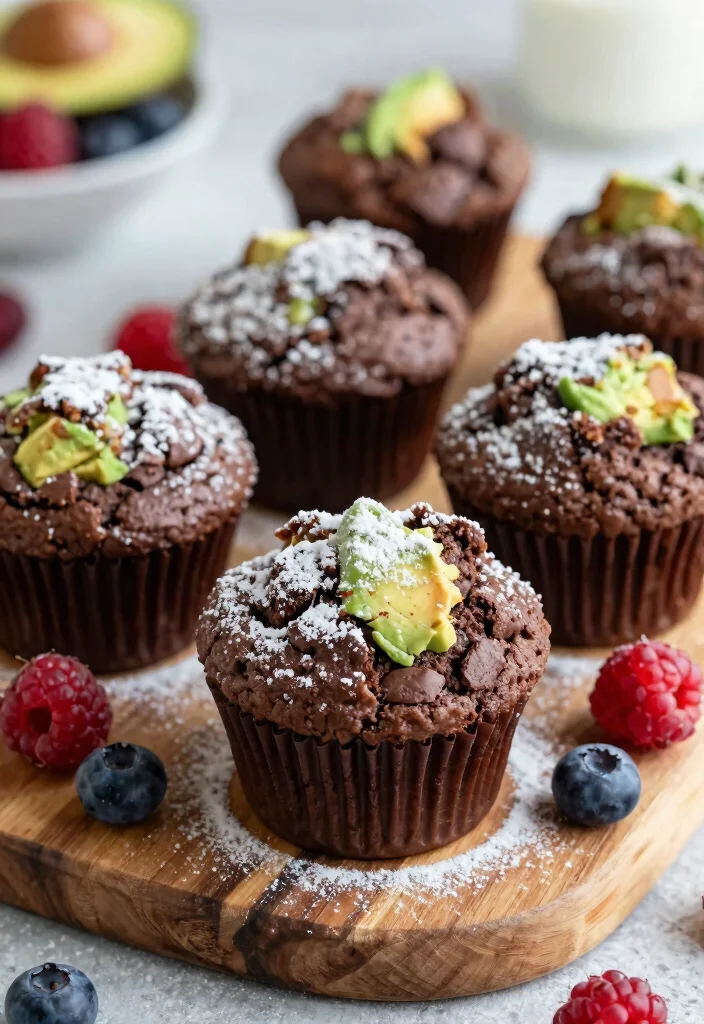 19 Low-Calorie Baking Recipes for Lighter Desserts - 11. Chocolate Avocado Muffins 1