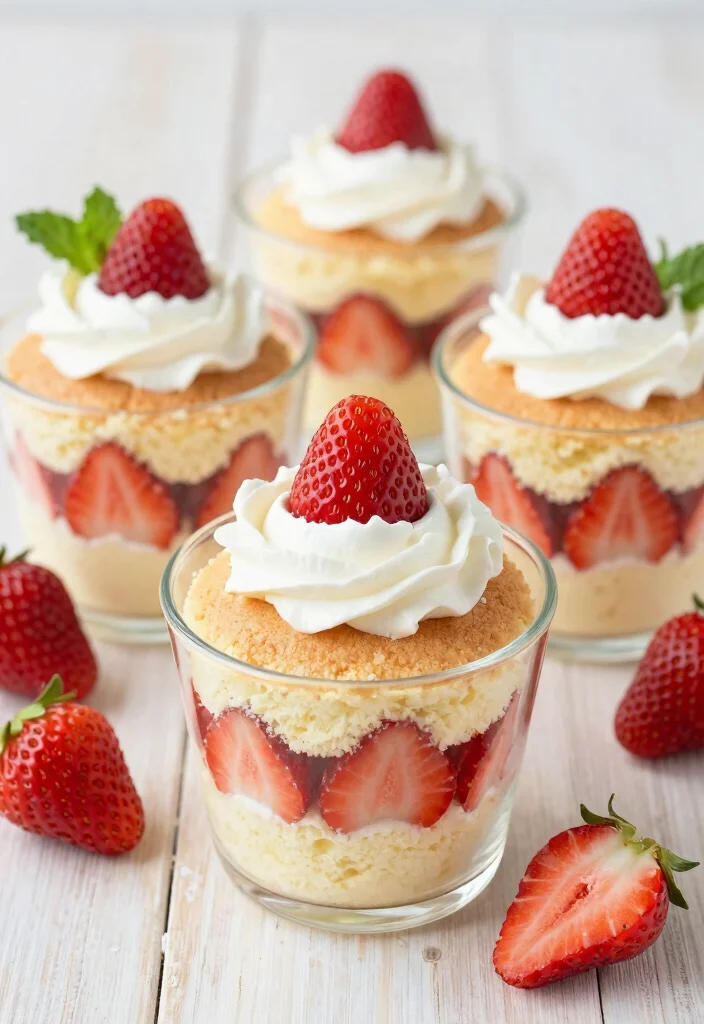 19 Low-Calorie Baking Recipes for Lighter Desserts - 13. Strawberry Shortcake Cups 1