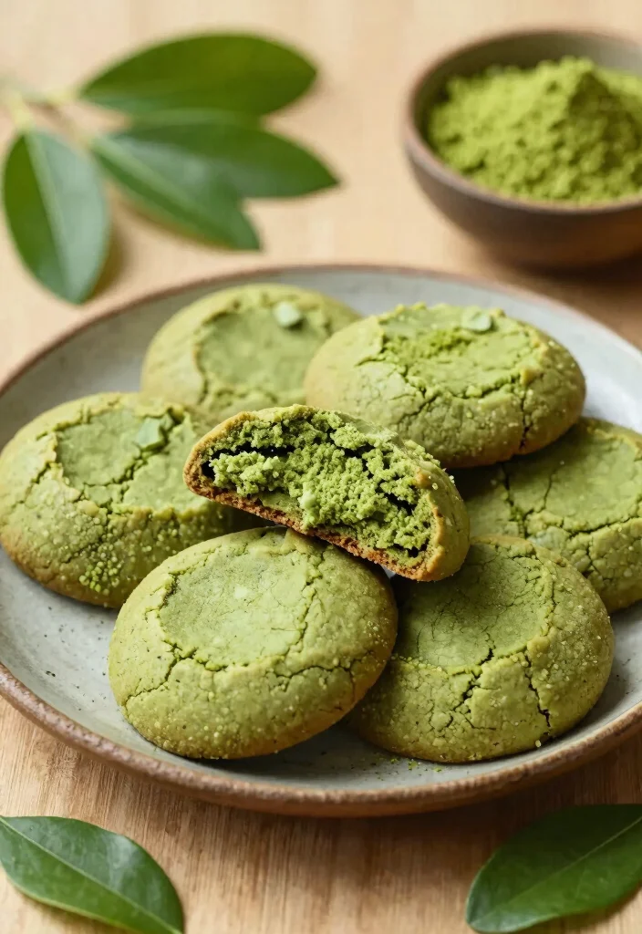 19 Low-Calorie Baking Recipes for Lighter Desserts - 16. Matcha Green Tea Cookies 1