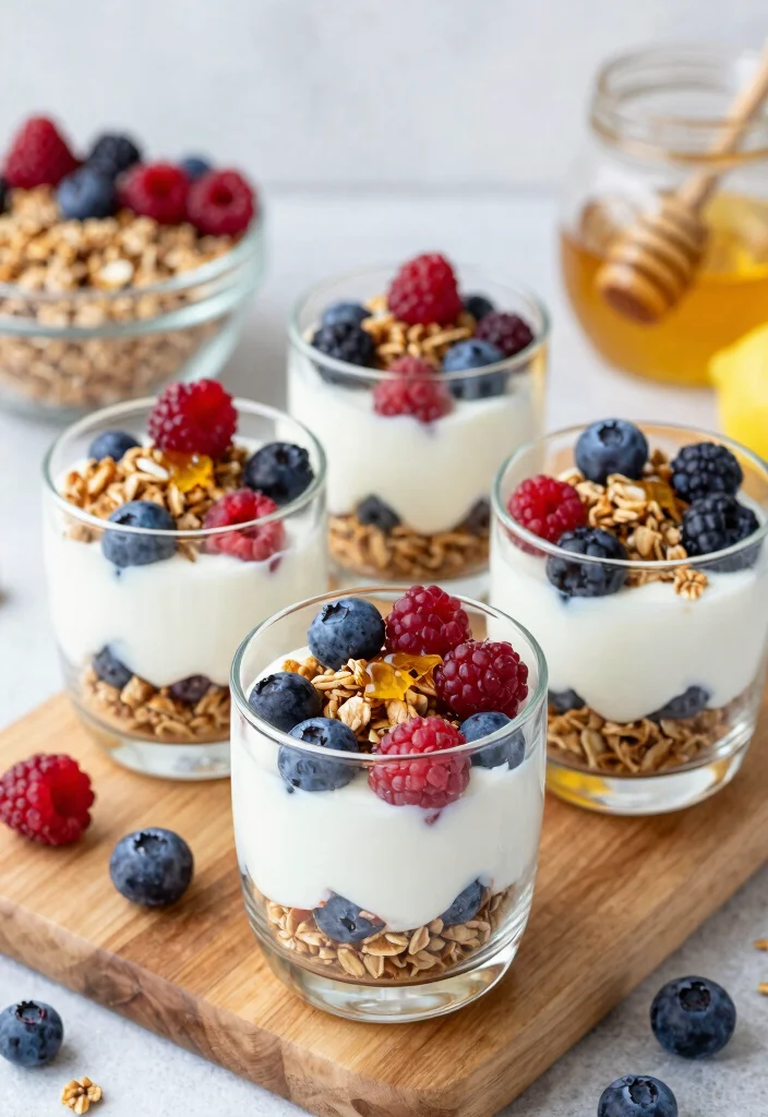 19 Low-Calorie Baking Recipes for Lighter Desserts - 8. Yogurt Parfait with Granola 1