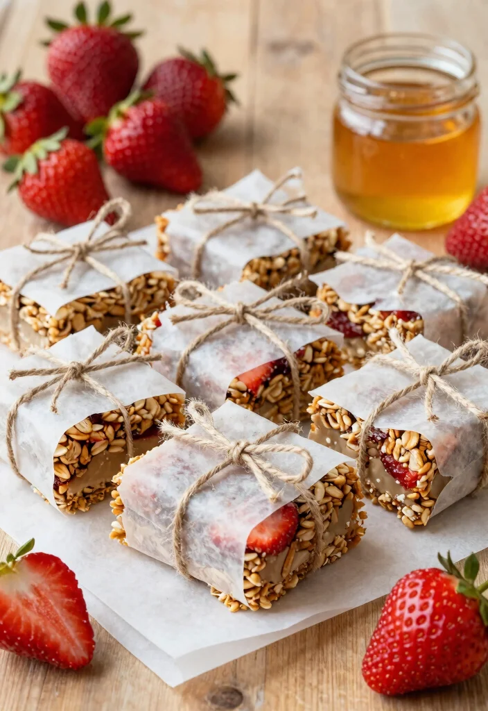 19 Strawberry Baking Recipes Bursting with Fresh Flavor - 14. Strawberry Granola Bars 1